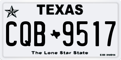 TX license plate CQB9517