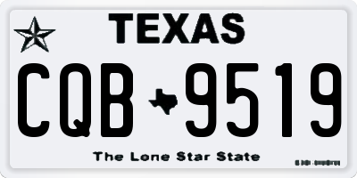 TX license plate CQB9519