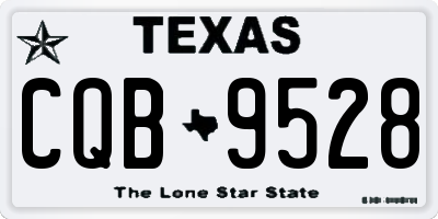 TX license plate CQB9528