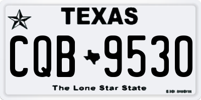TX license plate CQB9530