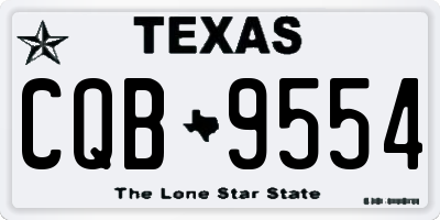 TX license plate CQB9554