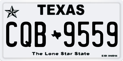 TX license plate CQB9559