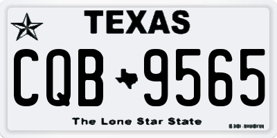 TX license plate CQB9565