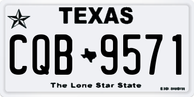 TX license plate CQB9571