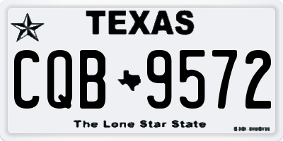 TX license plate CQB9572