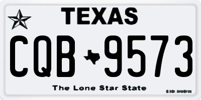 TX license plate CQB9573