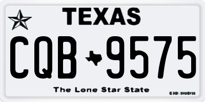 TX license plate CQB9575