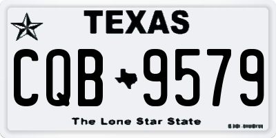 TX license plate CQB9579