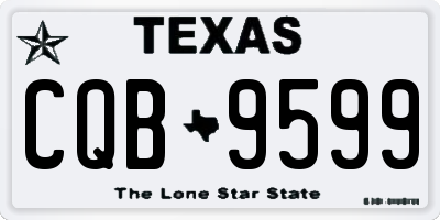 TX license plate CQB9599