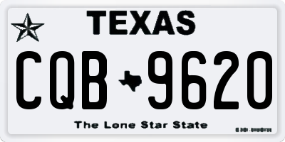 TX license plate CQB9620