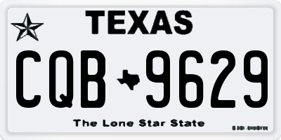 TX license plate CQB9629