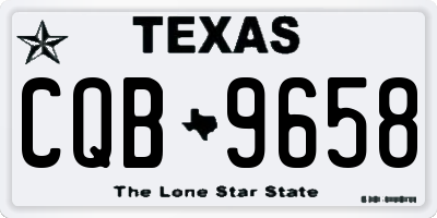 TX license plate CQB9658
