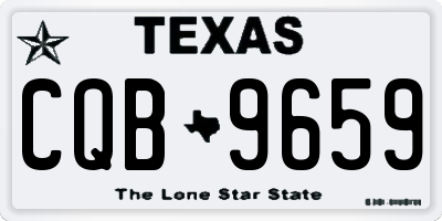 TX license plate CQB9659