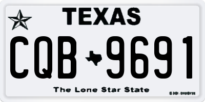TX license plate CQB9691