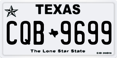 TX license plate CQB9699