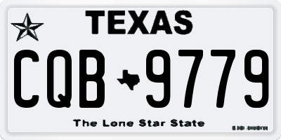 TX license plate CQB9779
