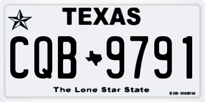 TX license plate CQB9791