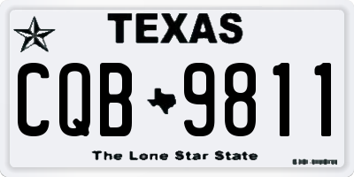 TX license plate CQB9811