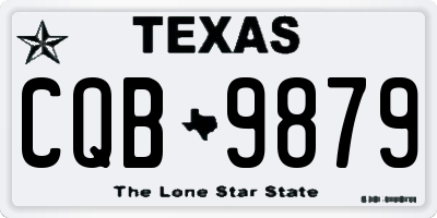 TX license plate CQB9879