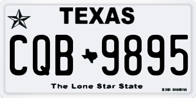 TX license plate CQB9895