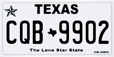 TX license plate CQB9902