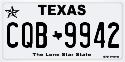 TX license plate CQB9942