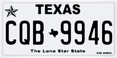 TX license plate CQB9946