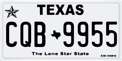 TX license plate CQB9955