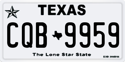 TX license plate CQB9959