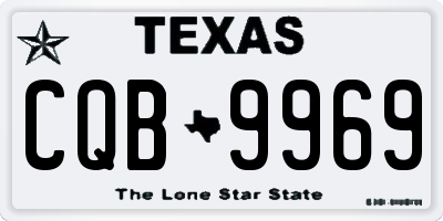 TX license plate CQB9969