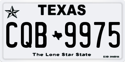TX license plate CQB9975