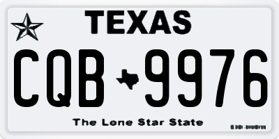 TX license plate CQB9976