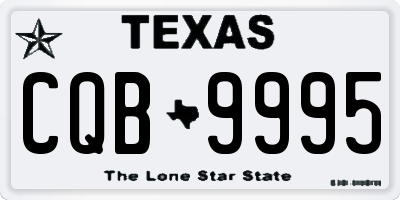 TX license plate CQB9995