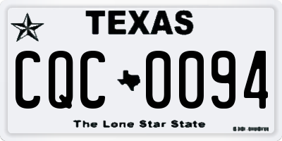 TX license plate CQC0094