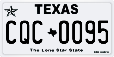 TX license plate CQC0095