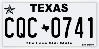 TX license plate CQC0741