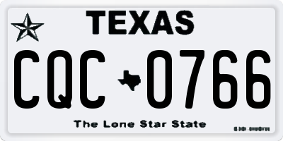 TX license plate CQC0766