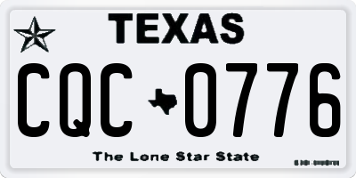 TX license plate CQC0776