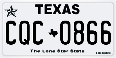 TX license plate CQC0866