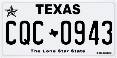TX license plate CQC0943