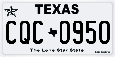 TX license plate CQC0950