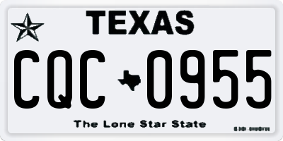 TX license plate CQC0955