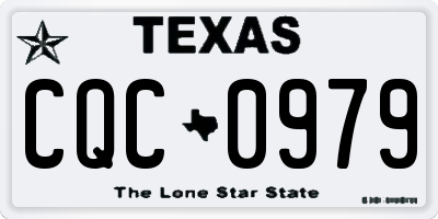 TX license plate CQC0979