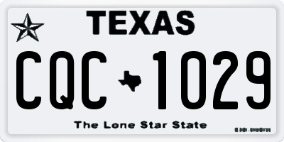 TX license plate CQC1029