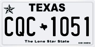 TX license plate CQC1051