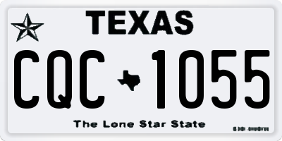 TX license plate CQC1055