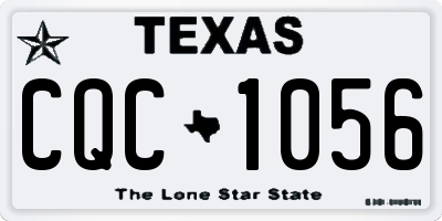 TX license plate CQC1056