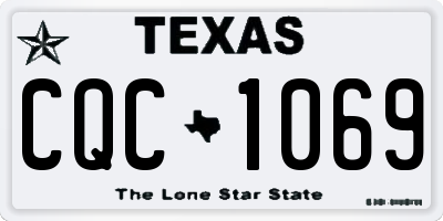 TX license plate CQC1069