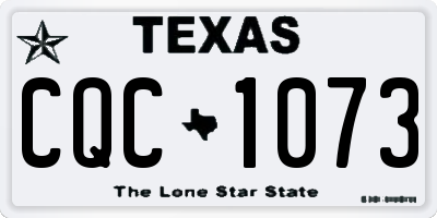 TX license plate CQC1073
