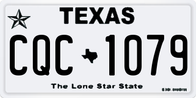 TX license plate CQC1079